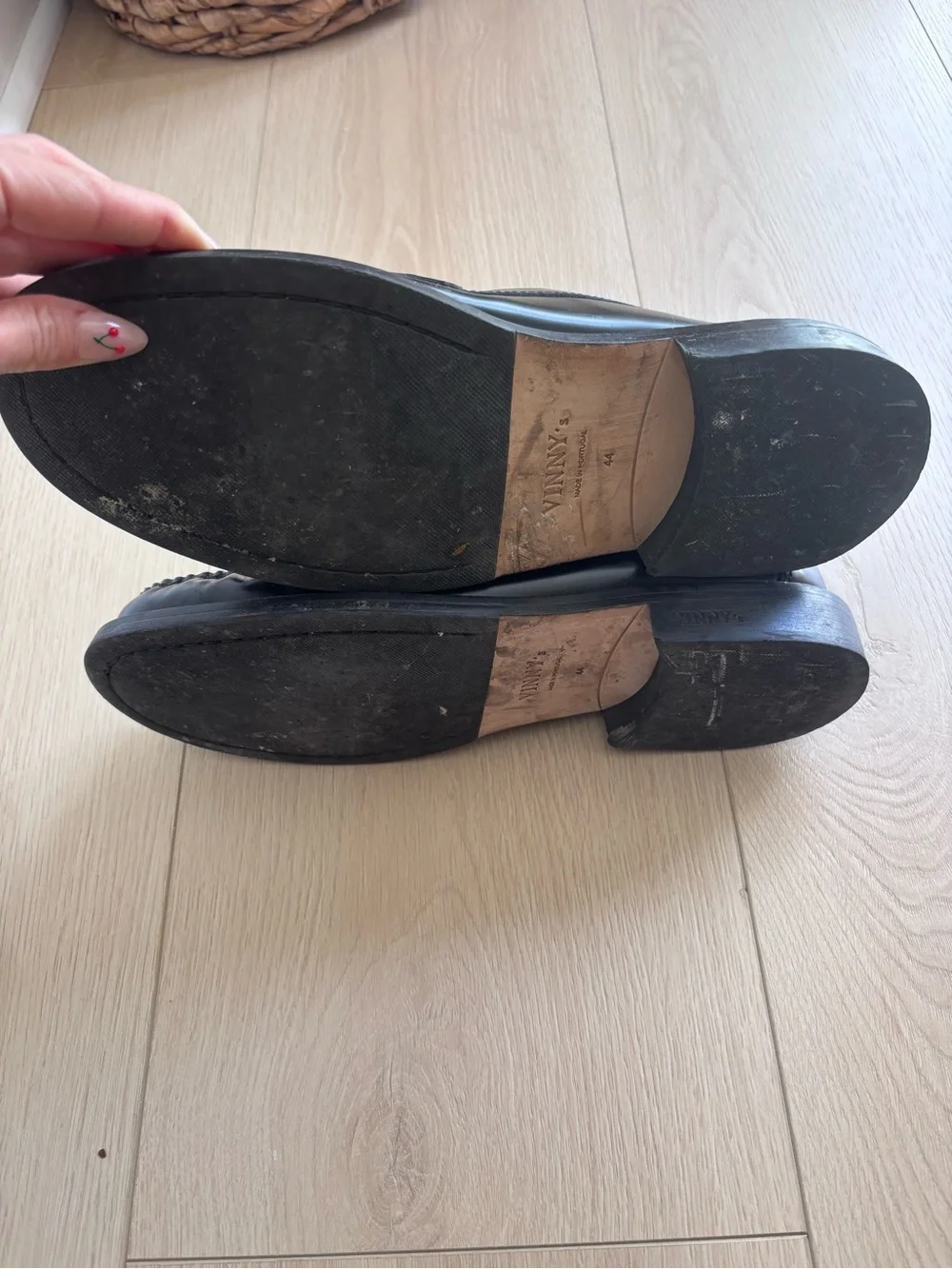 VINNY'S YARDEE MOCCASIN LOAFER IN BLACK POLIDO LEATHER